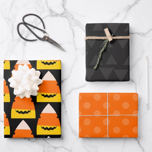 Niedlicher Hai Halloween Geschenkpapier Set (Vorderseite)
