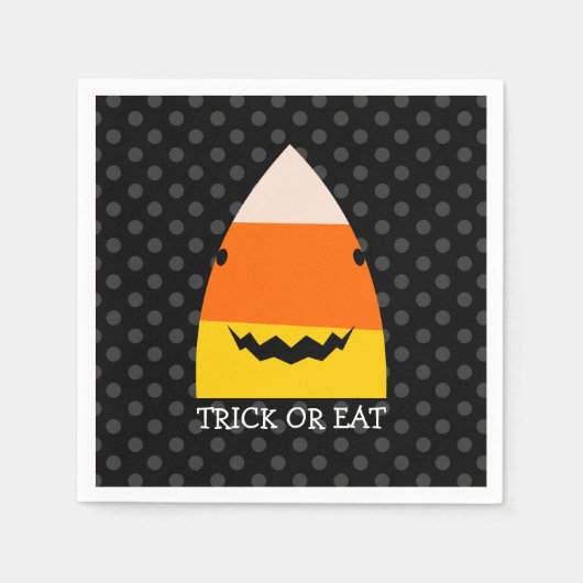 Niedlicher Hai HalloweenPaper Napkin Serviette (Vorderseite)
