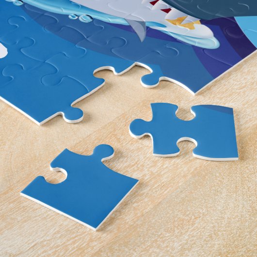 Niedlicher Hai hinzufügen Namen Jigsaw Puzzle (Seite)