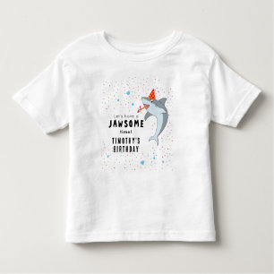 Niedlicher Hai im Kindergeburtstag des Ozeans Part Kleinkind T-shirt