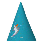 Niedlicher Hai im Kindergeburtstag des Ozeans Part Partyhütchen (Rechts)