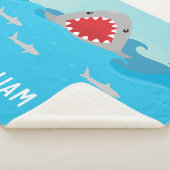 Niedlicher Hai im Wasser | Baby Boy Sherpadecke (3/4)