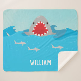 Niedlicher Hai im Wasser | Baby Boy Sherpadecke