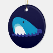 Niedlicher Hai Keramikornament (Links)
