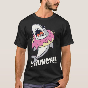 Niedlicher Hai mit Donut T-Shirt
