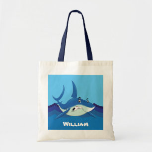 Niedlicher Hai Name Tote Bag Tragetasche