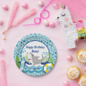 Niedlicher Hai-Ozean glücklich Geburtstag Pappteller (Party)