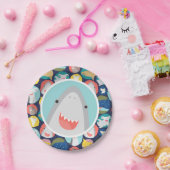 Niedlicher Hai Pappteller (Party)