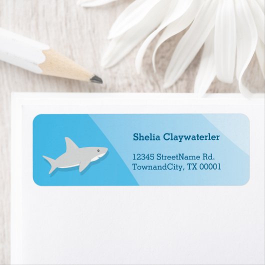 Niedlicher Hai | Rücksendeadresse (Insitu)