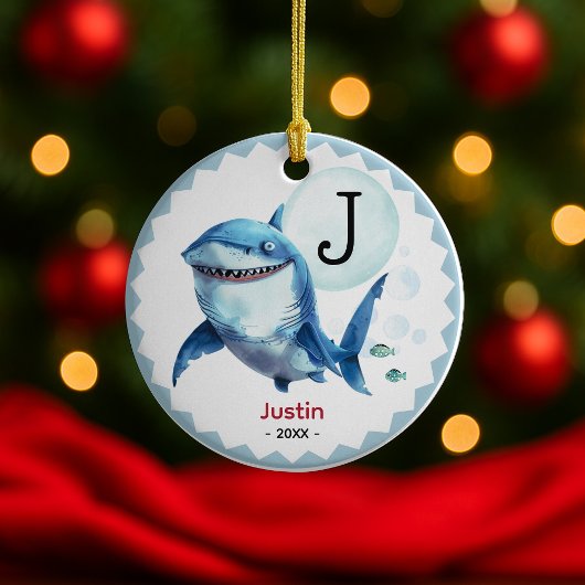 Niedlicher Hai-Sake personalisiert Keramik Ornament