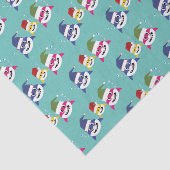 Niedlicher Hai 🦈 Spaß Fab Kids Super Ocean Family Seidenpapier (Ausschnitt)