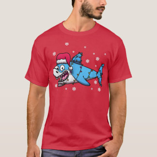Niedlicher Hai Weihnachten Weihnachten Weihnachten T-Shirt