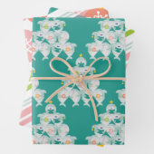 Niedlicher Hai-Weihnachtsbaum Geschenkpapier Set (Beispiel)