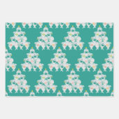 Niedlicher Hai-Weihnachtsbaum Geschenkpapier Set (Vorderseite)