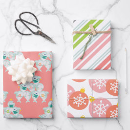 Niedlicher Hai-Weihnachtsbaum Geschenkpapier Set