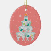 Niedlicher Hai-Weihnachtsbaum Keramik Ornament (Rechts)