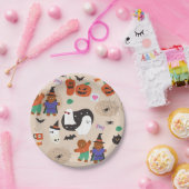 niedlicher Halbkuchen-Lebkuchenvampir Pappteller (Party)