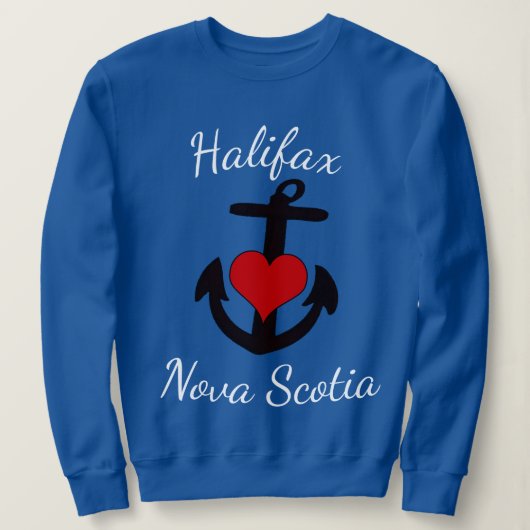 Niedlicher Halifax Nova Scotia Ankerpunkt Sweatshirt (Design vorne)