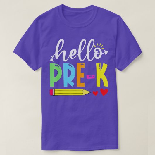 Niedlicher Hallo PreK Outfit Glückwunsch letzten S T-Shirt (Design vorne)