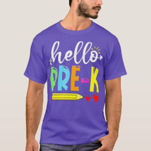 Niedlicher Hallo PreK Outfit Glückwunsch letzten S T-Shirt