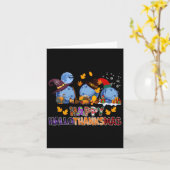 Niedlicher Hallothanksmas Bowling Halloween Ernted Karte (Gelbe Blume)