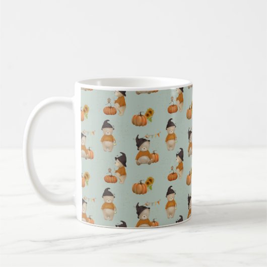 Niedlicher Halloween Bär Kaffeetasse (Links)