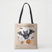 Niedlicher Halloween Bat Candy Trick oder Trete Tasche (Vorderseite)
