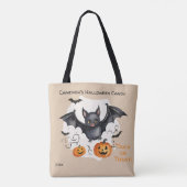 Niedlicher Halloween Bat Candy Trick oder Trete Tasche (Rückseite)