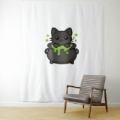 Niedlicher Halloween Black Cat Classic T - Shirt Wandteppich (Beispiel)