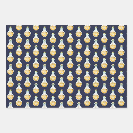 Niedlicher Halloween Black Cat Witch Hat-Pop Geschenkpapier Set (Vorderseite 3)