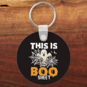 Niedlicher Halloween Boo Sheet Ghost Gift Schlüsse Schlüsselanhänger (Vorderseite)