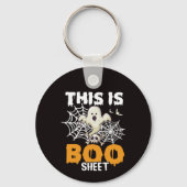 Niedlicher Halloween Boo Sheet Ghost Gift Schlüsse Schlüsselanhänger (Rückseite)