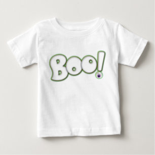 Niedlicher Halloween-Cartoon BOO - lila Augapfel Baby T-shirt