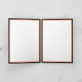 Niedlicher Halloween Cartoon Cat Skeleton Karte (Innenseite)