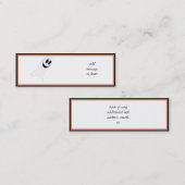 Niedlicher Halloween Cartoon Ghost Mini Visitenkarte (Vorne/Hinten)