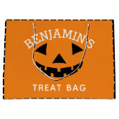 Niedlicher Halloween Cartoon Pumpkin Trick oder Tr Große Geschenktüte (Vorderseite)