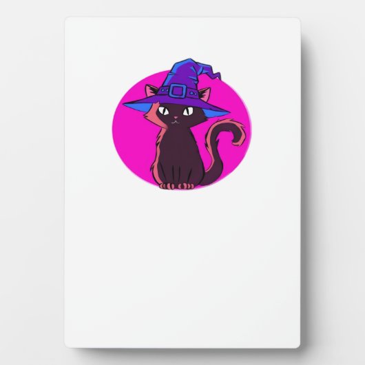 Niedlicher Halloween Cat Oversifizierter T - Shirt Fotoplatte (Vorderseite)