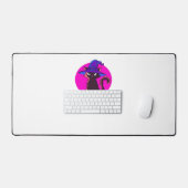 Niedlicher Halloween Cat Oversifizierter T - Shirt Schreibtischunterlage (Tastatur & Maus)