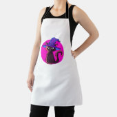 Niedlicher Halloween Cat Oversifizierter T - Shirt Schürze (InSitu)