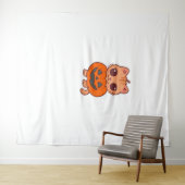 Niedlicher Halloween Cat T - Shirt - Zwei Kawaii C Wandteppich (Beispiel (Horizontal))