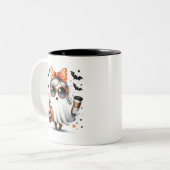 Niedlicher Halloween-Coffee/Tee/Macha Zweifarbige Tasse (Vorderseite Links)