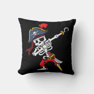 Niedlicher Halloween Dabbing Pirate Skeleton Spaß Kissen