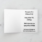 Niedlicher Halloween Frosch Einladung (Innenseite)