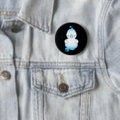 Niedlicher Halloween-Geist-Cartoon Button (Beispiel)