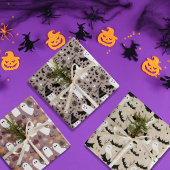 Niedlicher Halloween-Geist Geschenkpapier Set