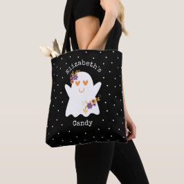 Niedlicher Halloween-Geistertrick oder Treat Candy Tasche