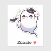 Niedlicher Halloween Ghost - Kawaii Spooky Aufkleber (Blatt)
