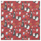 niedlicher Halloween-Giftgrill-Sensenmann Stoff (Muster)
