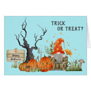 Niedlicher Halloween-Gnome-Trick oder -Treat