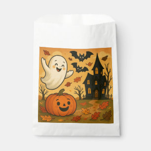 Niedlicher Halloween/Herbst-Geist-Kürbis-Cartoon Geschenktütchen